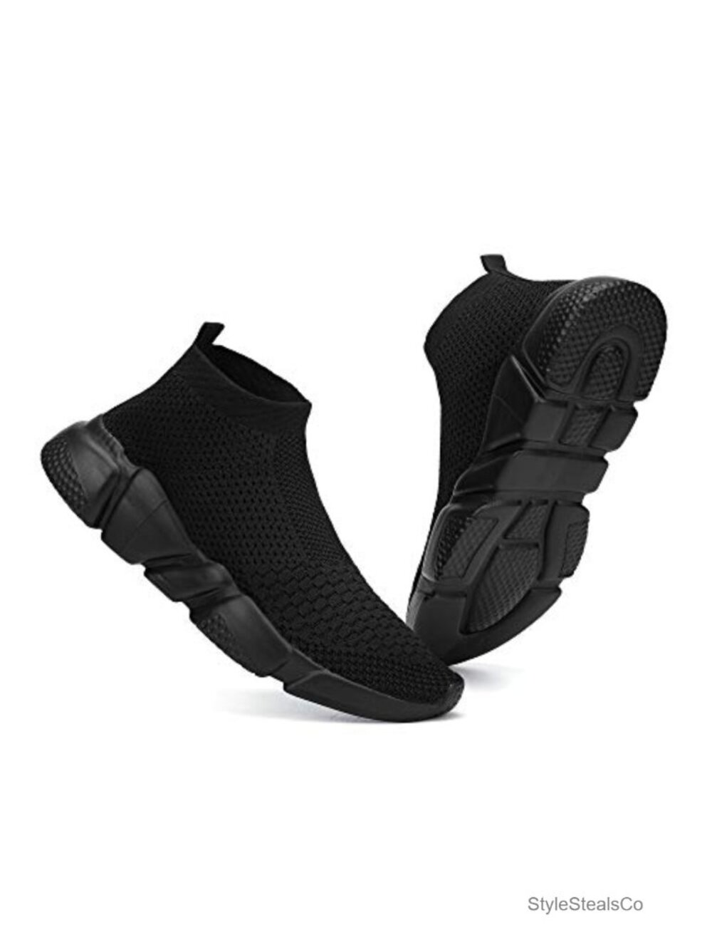 Women's Slip on Walking Shoes Lightweight Breathable Knit Running Sneakers